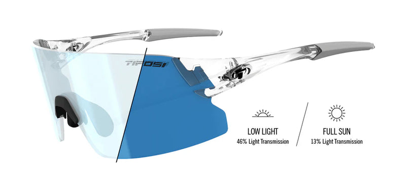 Load image into Gallery viewer, Tifosi Rail XC Crystal Clear Clarion Blue Fototec